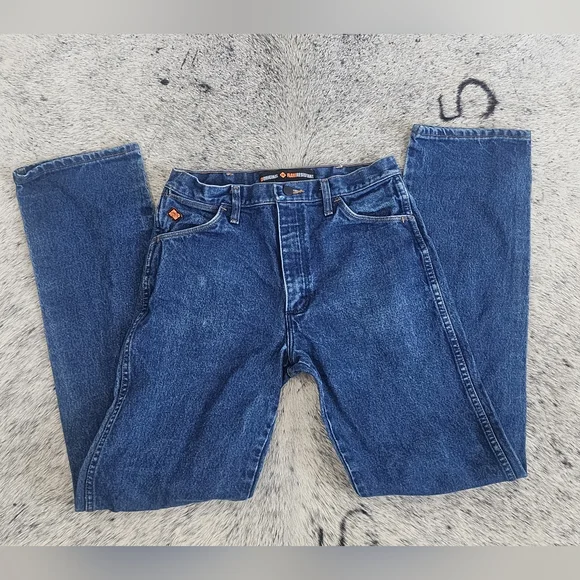 SOLD!!!Wrangler 13 Original FR Men’s Blue Denim Jeans - Picture 1 of 7